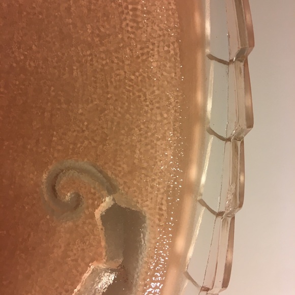 Vintage Frosted Pink Ceiling Light Shade - Picture 12 of 12